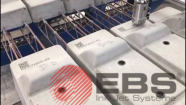 轨枕标识解决方案 EBS-1500在线大字符喷码机